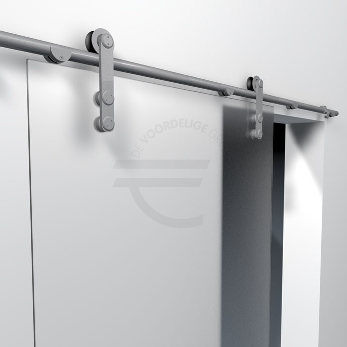 Schuifdeur-systeem-open-rails-mat-glas