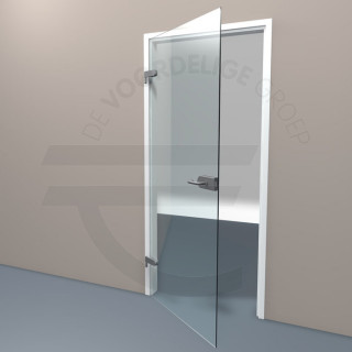 opdekdeur op maat van helder glas de voordelige groep